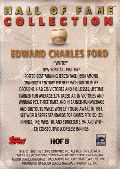 1999 Topps - Hall of Fame Collection #HOF8 Whitey Ford  Back