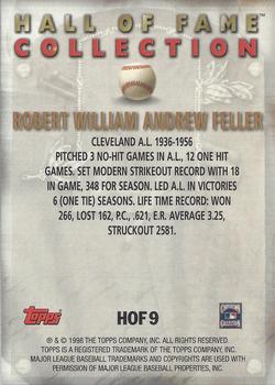 1999 Topps - Hall of Fame Collection #HOF9 Bob Feller  Back