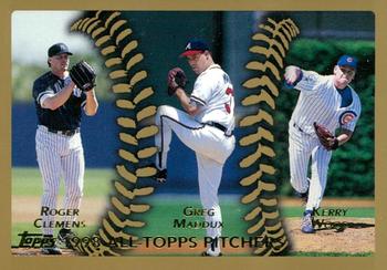 1999 Topps - MVP Promotion #NNO Roger Clemens / Greg Maddux / Kerry Wood Front