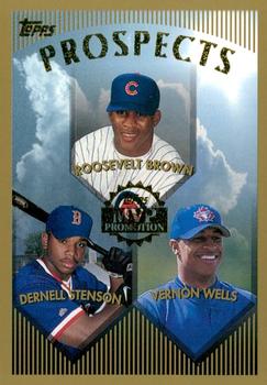 1999 Topps - MVP Promotion #NNO Roosevelt Brown / Dernell Stenson / Vernon Wells Front