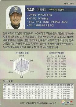 2015 SMG Ntreev Super Star Season 2 #SBC1502-092-N Ho-Joon Lee Back