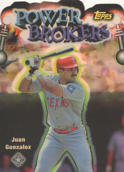 1999 Topps - Power Brokers Refractors #PB5 Juan Gonzalez Front