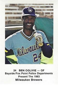 1983 Milwaukee Brewers Police - Bayside / Fox Point Police Departments #NNO Ben Oglivie Front
