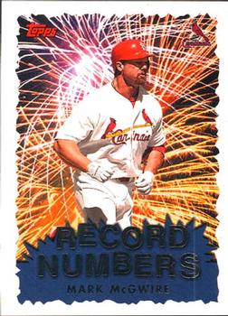 1999 Topps - Record Numbers #RN10 Mark McGwire Front