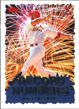 1999 Topps - Record Numbers #RN1 Mark McGwire Front