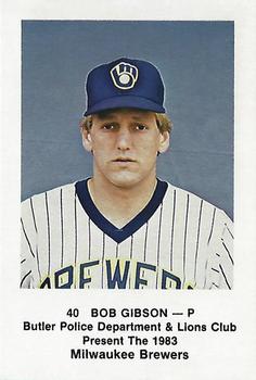 1983 Milwaukee Brewers Police - Butler Police Department #NNO Bob Gibson Front