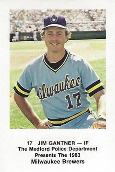 1983 Milwaukee Brewers Police - Medford Police Department #NNO Jim Gantner Front