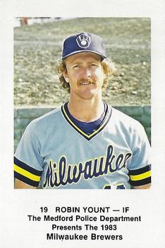 1983 Milwaukee Brewers Police - Medford Police Department #NNO Robin Yount Front