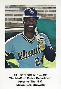 1983 Milwaukee Brewers Police - Medford Police Department #NNO Ben Oglivie Front