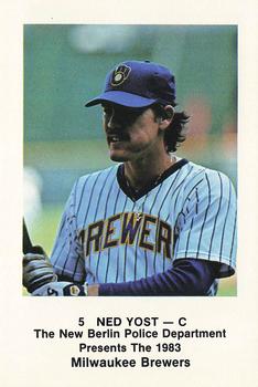 1983 Milwaukee Brewers Police - New Berlin Police Department #NNO Ned Yost Front