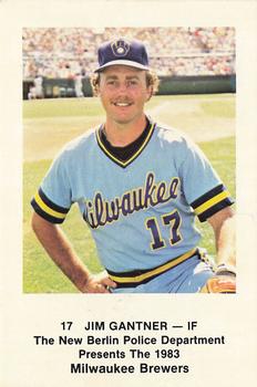 1983 Milwaukee Brewers Police - New Berlin Police Department #NNO Jim Gantner Front