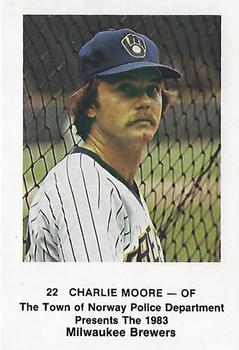 1983 Milwaukee Brewers Police - Town of Norway Police Department #NNO Charlie Moore Front