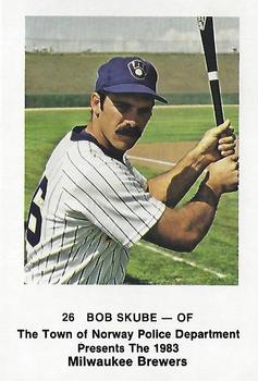 1983 Milwaukee Brewers Police - Town of Norway Police Department #NNO Bob Skube Front