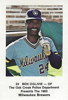 1983 Milwaukee Brewers Police - Oak Creek Police Department #NNO Ben Oglivie Front