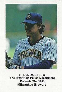 1983 Milwaukee Brewers Police - River Hills Police Department #NNO Ned Yost Front