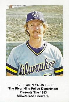 1983 Milwaukee Brewers Police - River Hills Police Department #NNO Robin Yount Front