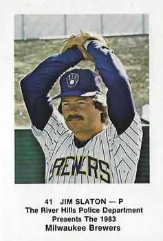 1983 Milwaukee Brewers Police - River Hills Police Department #NNO Jim Slaton Front