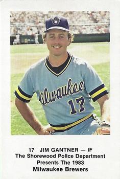 1983 Milwaukee Brewers Police - Shorewood Police Department #NNO Jim Gantner Front