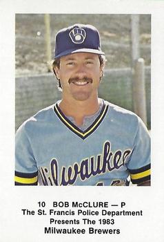 1983 Milwaukee Brewers Police - St. Francis Police Department #NNO Bob McClure Front