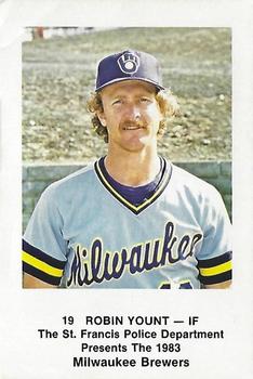 1983 Milwaukee Brewers Police - St. Francis Police Department #NNO Robin Yount Front