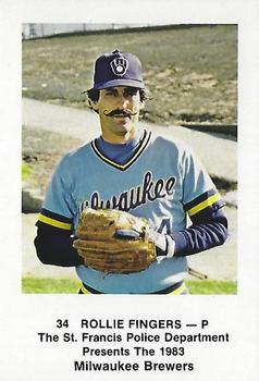 1983 Milwaukee Brewers Police - St. Francis Police Department #NNO Rollie Fingers Front