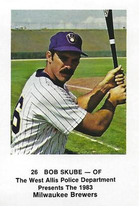 1983 Milwaukee Brewers Police - West Allis Police Department #NNO Bob Skube Front