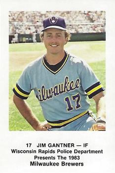 1983 Milwaukee Brewers Police - Wisconsin Rapids Police Department #NNO Jim Gantner Front