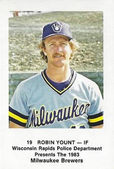 1983 Milwaukee Brewers Police - Wisconsin Rapids Police Department #NNO Robin Yount Front