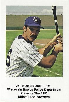 1983 Milwaukee Brewers Police - Wisconsin Rapids Police Department #NNO Bob Skube Front