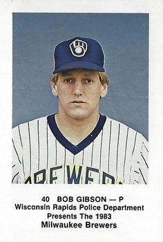 1983 Milwaukee Brewers Police - Wisconsin Rapids Police Department #NNO Bob Gibson Front