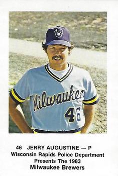 1983 Milwaukee Brewers Police - Wisconsin Rapids Police Department #NNO Jerry Augustine Front