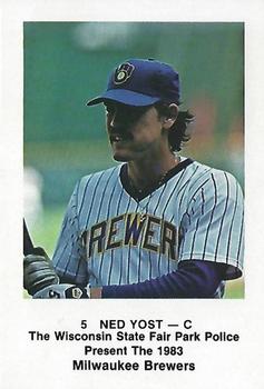 1983 Milwaukee Brewers Police - Wisconsin State Fair Park Police #NNO Ned Yost Front