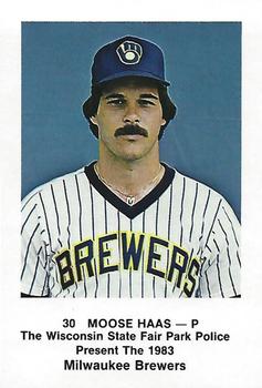 1983 Milwaukee Brewers Police - Wisconsin State Fair Park Police #NNO Moose Haas Front