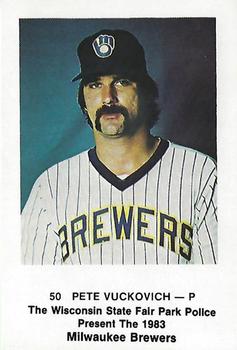 1983 Milwaukee Brewers Police - Wisconsin State Fair Park Police #NNO Pete Vuckovich Front