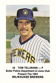 1984 Milwaukee Brewers Police - Butler Police Department & Lions Club #NNO Tom Tellmann Front