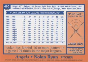 1999 Topps - Nolan Ryan Commemorative Reprints Finest Refractor #11 Nolan Ryan Back