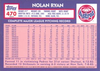 1999 Topps - Nolan Ryan Commemorative Reprints Finest Refractor #17 Nolan Ryan Back