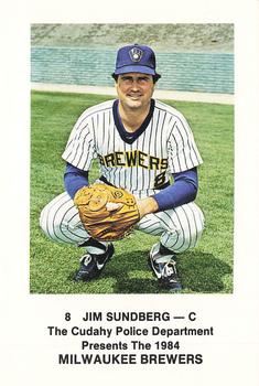 1984 Milwaukee Brewers Police - Cudahy Police Department #NNO Jim Sundberg Front
