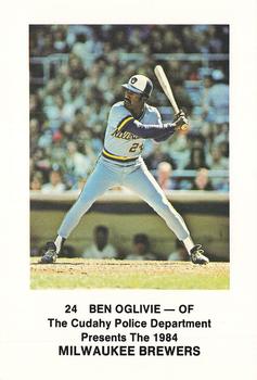 1984 Milwaukee Brewers Police - Cudahy Police Department #NNO Ben Oglivie Front