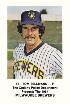 1984 Milwaukee Brewers Police - Cudahy Police Department #NNO Tom Tellmann Front
