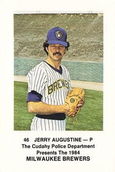 1984 Milwaukee Brewers Police - Cudahy Police Department #NNO Jerry Augustine Front
