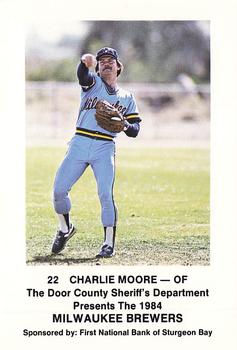 1984 Milwaukee Brewers Police - Door County Sheriff's Department, First National Bank of Sturgeon Bay #NNO Charlie Moore Front
