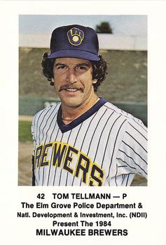1984 Milwaukee Brewers Police - Elm Grove Police Department & Natl. Development & Investment, Inc. #NNO Tom Tellmann Front