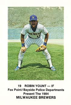 1984 Milwaukee Brewers Police - Fox Point/Bayside Police Departments #NNO Robin Yount Front
