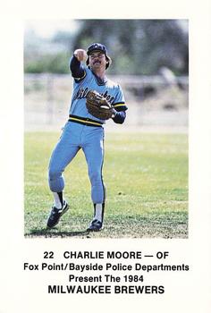 1984 Milwaukee Brewers Police - Fox Point/Bayside Police Departments #NNO Charlie Moore Front