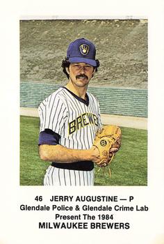 1984 Milwaukee Brewers Police - Glendale Police & Glendale Crime Lab #NNO Jerry Augustine Front