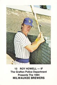1984 Milwaukee Brewers Police - Grafton Police Department #NNO Roy Howell Front