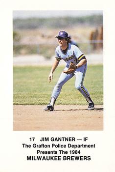 1984 Milwaukee Brewers Police - Grafton Police Department #NNO Jim Gantner Front