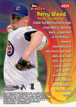 1999 Topps Chrome - All-Etch #AE24 Kerry Wood  Back