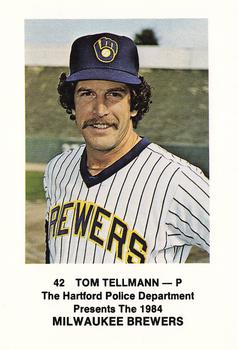 1984 Milwaukee Brewers Police - Hartford Police Department #NNO Tom Tellmann Front